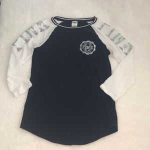 ❌🚫SOLD🚫❌PINK Victoria’s Secret Bling 3/4 sleeve